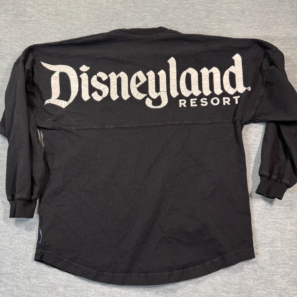 Disney Spirit Jersey Adult Small Black Disneyland Long Sleeve Graphic Parks‎